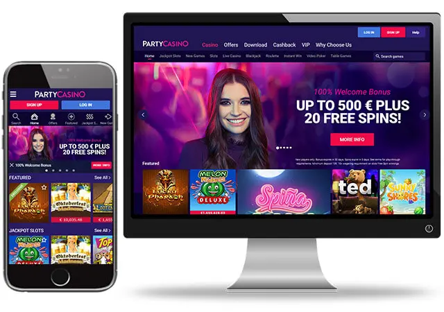 العاب بارتي كازينو على الحاسوب والأجهزة المحمولة